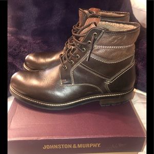 Johnston & Murphy McHugh Waterproof Shearling Boot